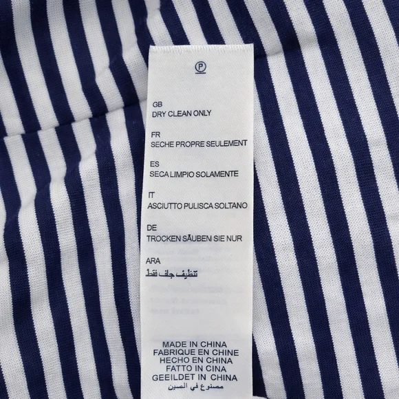 NWT Yumi Navy Blazer Mint Piping Preppy Nautical Striped Tailored Jacket US10/12 - Picture 10 of 11